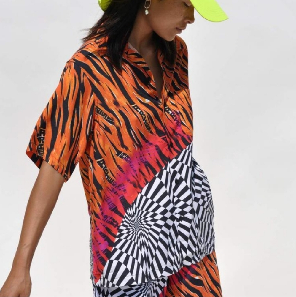 Vans Vault x Aries Distorted Pattern button Unisex Shirt